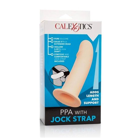 CalExotics PPA with Jock Strap - Dildo Cavo per Imbracatura - Beige