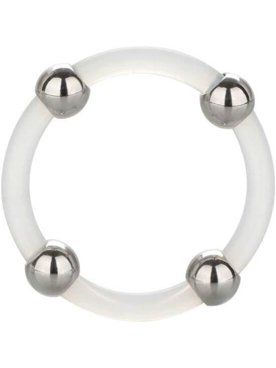 California Exotics - Steel Beaded Silicone Ring L