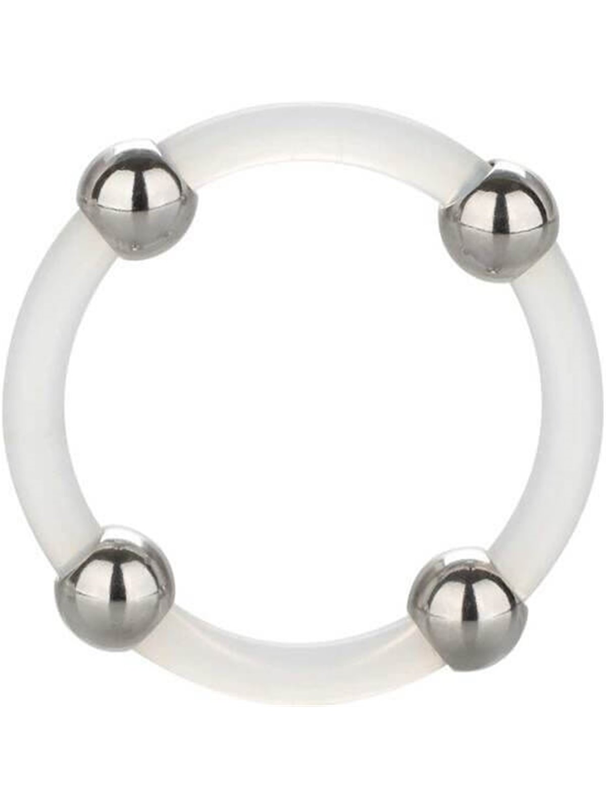 California Exotics - Steel Beaded Silicone Ring L