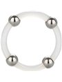 CalExotics Steel Beaded Silicone Ring - Anello Fallico con Perline in Acciaio - L
