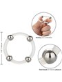 California Exotics - Steel Beaded Silicone Ring L