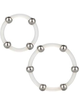 California Exotics - Steel Beaded Silicone Ring Set