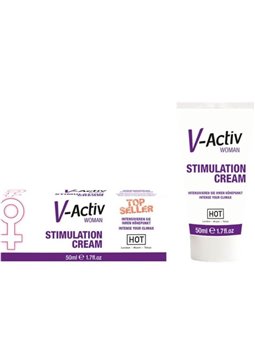 Hot V-Activ Stimulation - Crema per il Piacere Erotico della Donna 50 ML