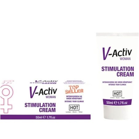 Hot V-Activ Stimulation - Crema per il Piacere Erotico della Donna 50 ML