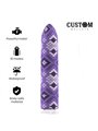 Custom Bullets - Vibratore Bullet in Silicone con Design Serpente Viola