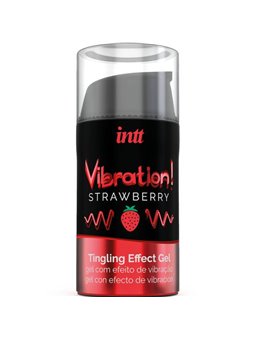 Intt - Powerful Intimate Stimulant Liquid Vibrating Gel Strawberry 15ML