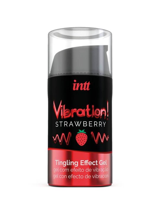 Intt - Powerful Intimate Stimulant Liquid Vibrating Gel Strawberry 15Ml