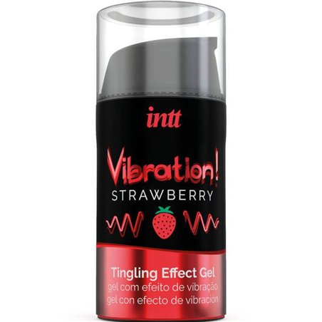 Intt - Powerful Intimate Stimulant Liquid Vibrating Gel Strawberry 15Ml