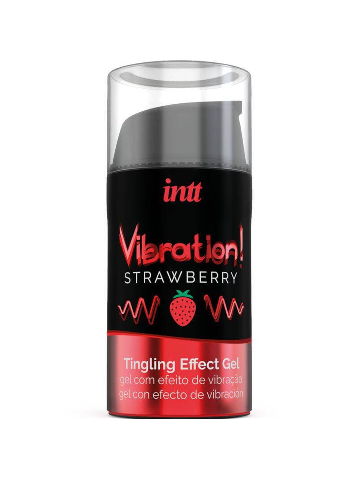 Intt - Powerful Intimate Stimulant Liquid Vibrating Gel Strawberry 15Ml