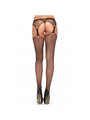 Leg Avenue - Collant con Giarrettiera Esclusivo Nero