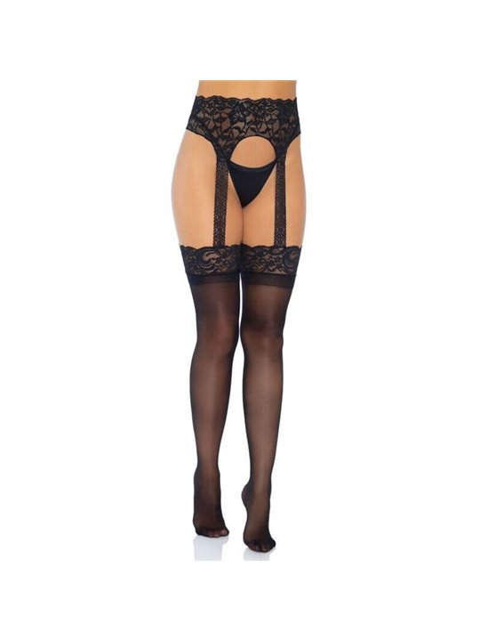 Leg Avenue - Opaque Garterbelt Stocking One Size
