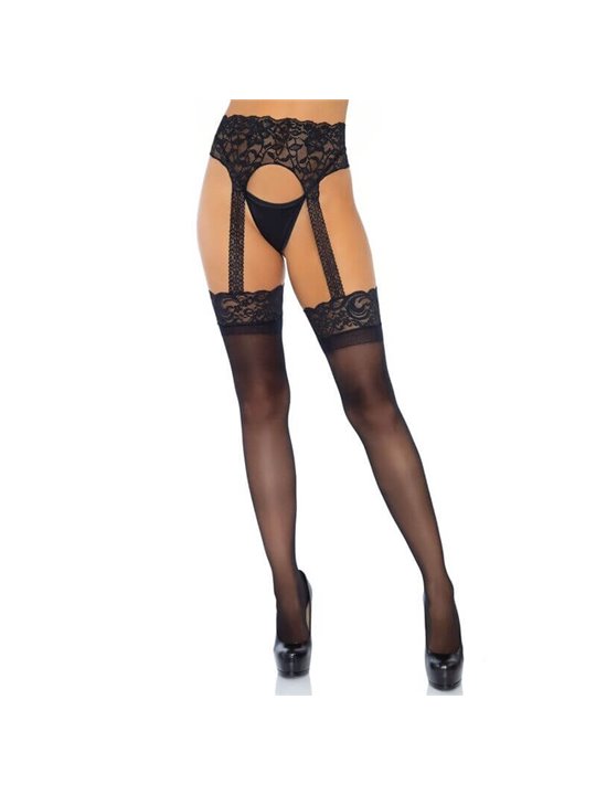 Leg Avenue - Opaque Garterbelt Stocking One Size