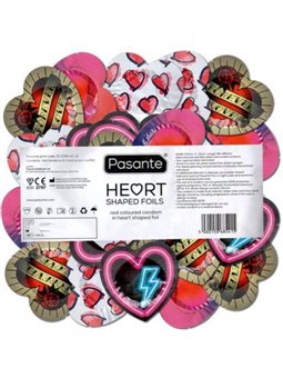 Pasante - Condoms Red Heart Shape Bag 144 Units
