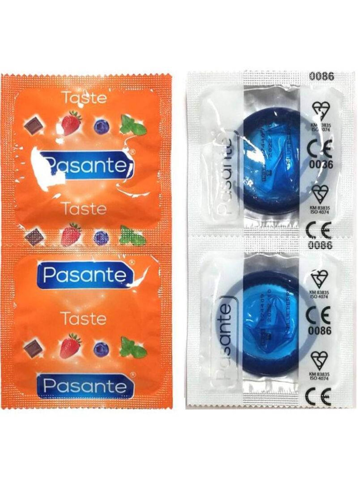 Pasante - Condoms Flavor Blueberry Bag 144 Units