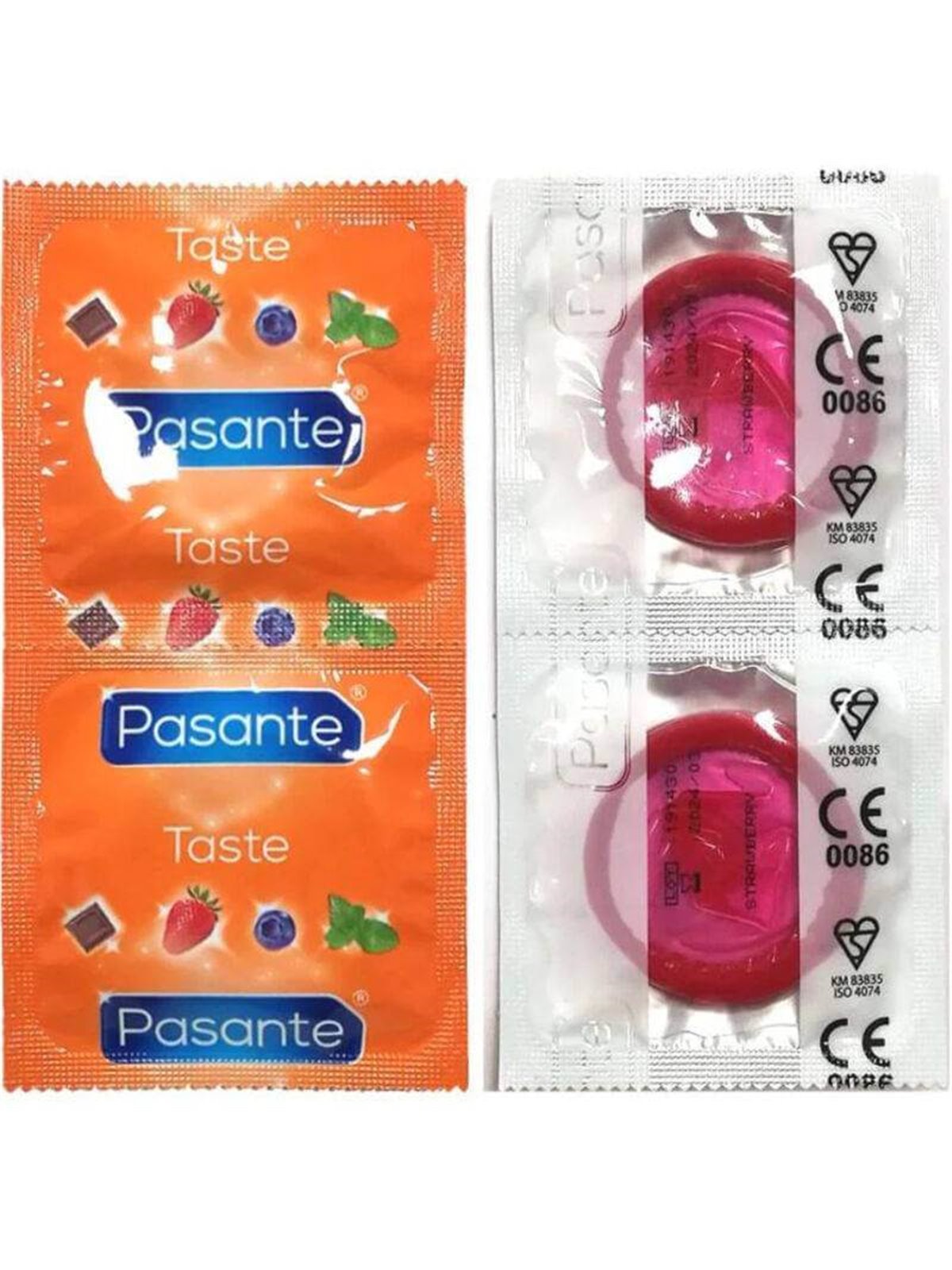 Pasante - Condoms Flavor Strawberry Bag 144 Units