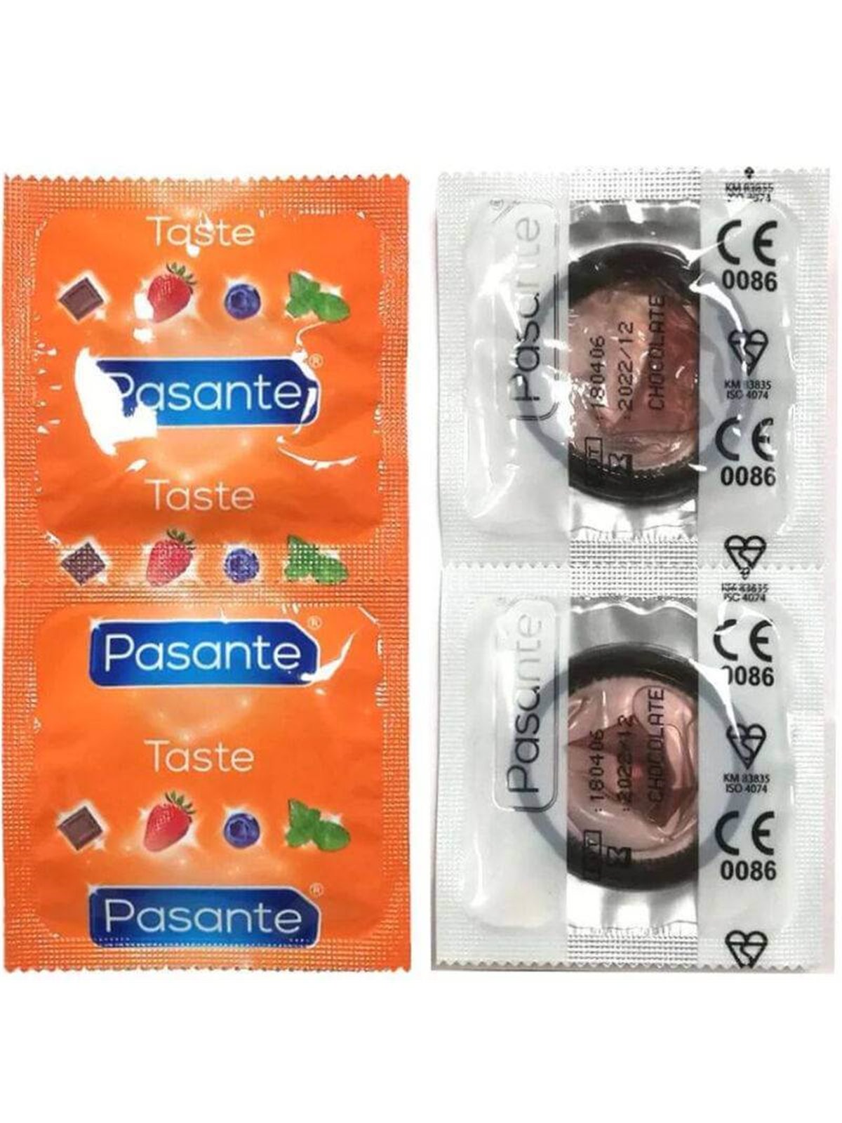 Pasante - Condoms Flavor Chocolate Temptation Bag 144 Units