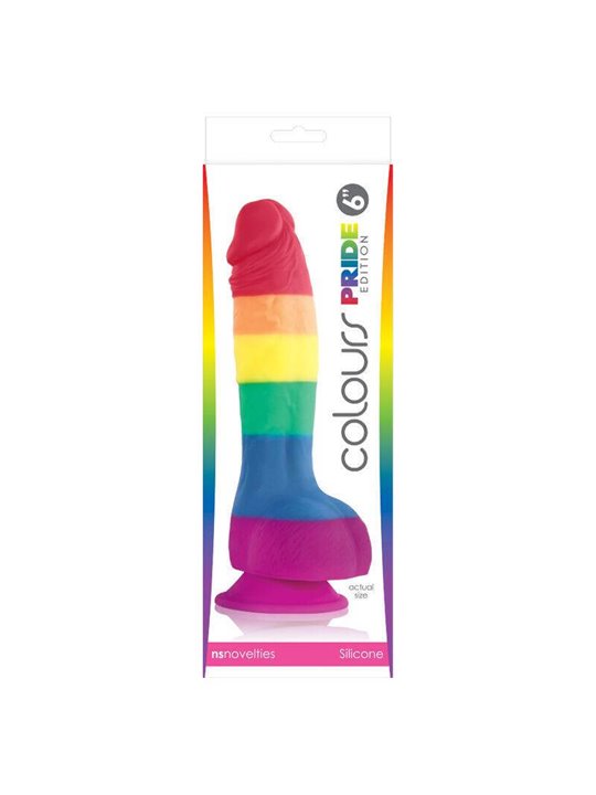 Ns Novelties - Fallo Realistico Vaginale Anale con Ventosa Pride Edition 6 Inch Dildo
