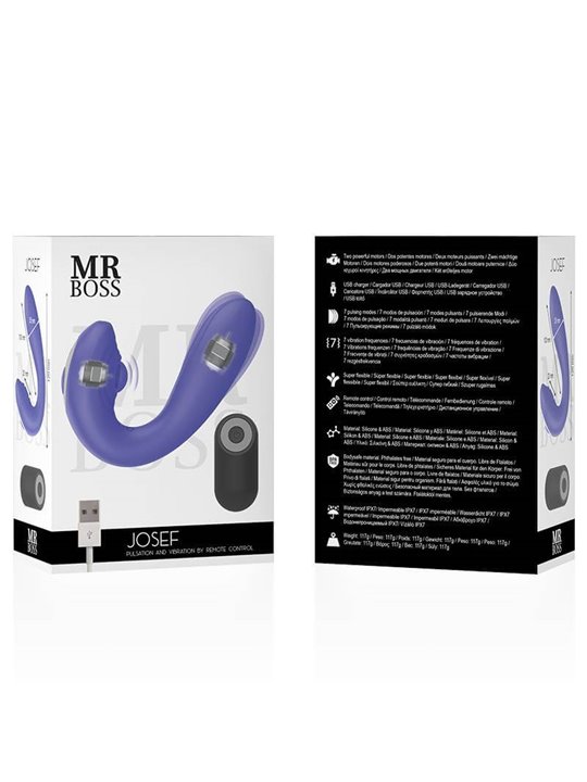 Mr Boss- Josef Pulsation & Vibration Remote Control For Couples