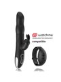 Brilly Glam Moebius - Vibratore Rabbit in Silicone con Testa Rotante - Nero