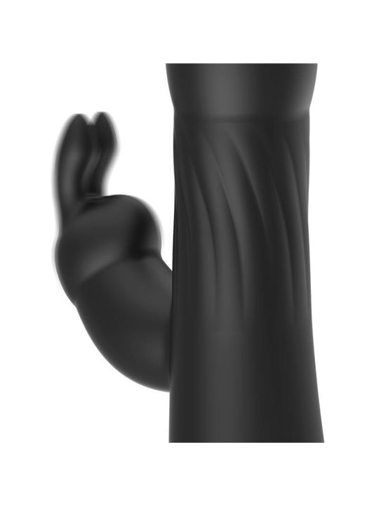 Brilly Glam Moebius - Vibratore Rabbit in Silicone con Testa Rotante - Nero