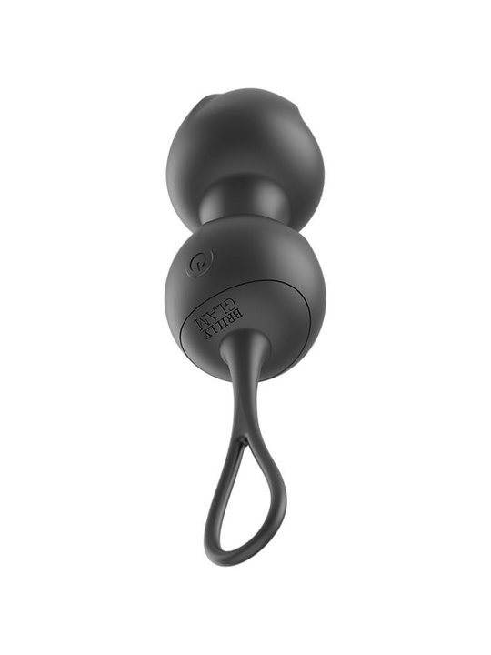 Brilly Glam Vibrating Kegel Training - Palline Vaginali Vibranti con Telecomando - Nero