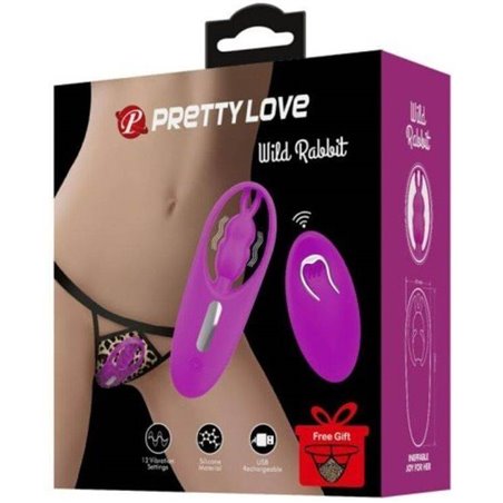Pretty Love - Wild Rabbit Stimulator for Panties with Remote Control Lilac