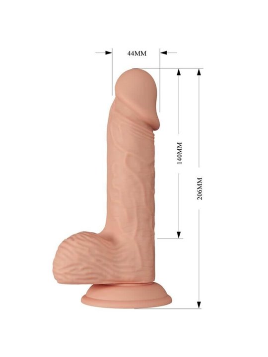 Baile Catoblepas - Pene Realistico Flessibile con Testicoli e Ventosa 20,6 CM