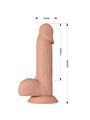 Baile Catoblepas - Pene Realistico Flessibile con Testicoli e Ventosa 20,6 CM