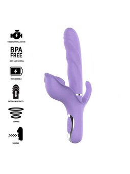 Intense - Billie Multifunction Rechargeable Vibrator Suction & Pulsing Purple