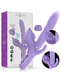 Intense - Billie Multifunction Rechargeable Vibrator Suction & Pulsing Purple