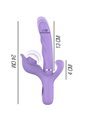 Intense - Billie Multifunction Rechargeable Vibrator Suction & Pulsing Purple