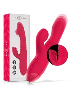 Intense - Dua Multifunction Rechargeable Vibrator Up & Down With Red Tongue