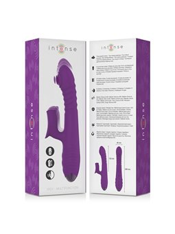 Intense - Iggy Multifunction Rechargeable Vibrator Up & Down With Clitoral Stimulator Purple