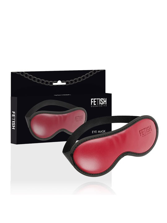 Fetish Submissive Dark Room - Vegan Leather Mask with Neoprene Lining