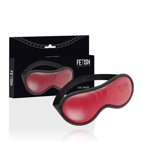 Fetish Submissive Dark Room - Vegan Leather Mask with Neoprene Lining