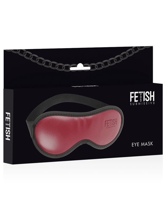 Fetish Submissive Dark Room - Vegan Leather Mask with Neoprene Lining