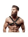 Fetish Submissive Attitude - Men'S Adjustable Eco-Leather Cross Chest Bulldog Harness