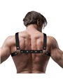 Fetish Submissive Attitude - Men'S Adjustable Eco-Leather Cross Chest Bulldog Harness