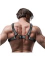Fetish Submissive Attitude - Men'S Adjustable Eco-Leather Chest Bulldog Harness