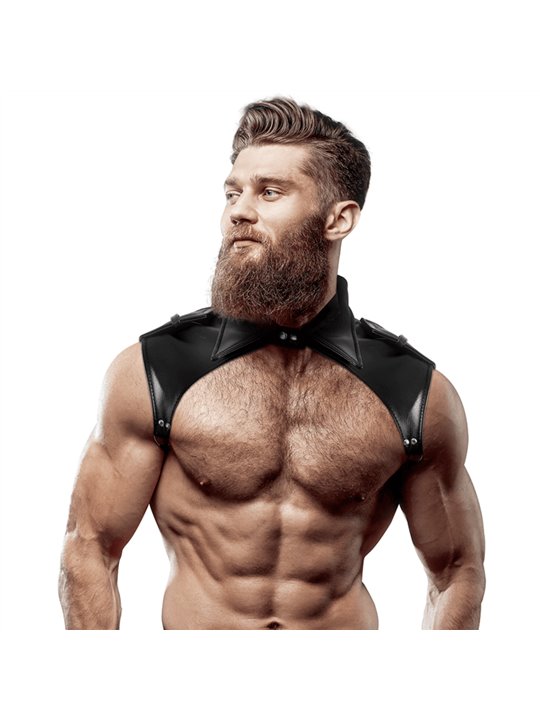 Fetish Submissive Attitude - Men'S Brigade Adjustable Eco-Leather Neck Harness