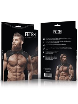Fetish Submissive Attitude - Men'S Brigade Adjustable Eco-Leather Neck Harness