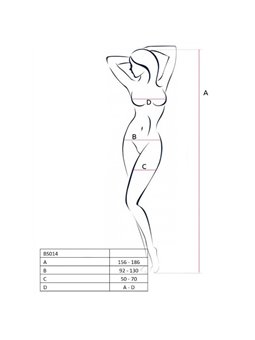 Passion - Woman Bs014 Red Bodystocking One Size