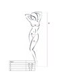 Passion - Woman Bs017 Bodystocking Black One Size
