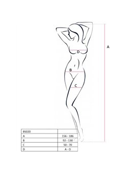 Passion Woman Bs020 White Bodystocking One Size