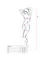 Passion Woman Bs020 White Bodystocking One Size