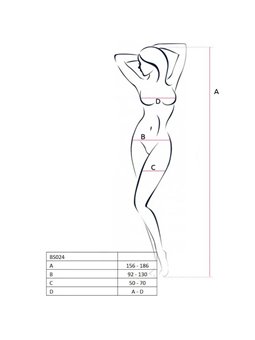 Passion Woman Bs024 Bodystocking Black One Size