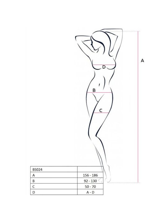Passion Woman Bs024 Bodystocking Black One Size