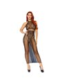 Leg Avenue - Halter Dual Net Backless Dress