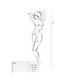 Passion Woman Bs013 White Bodystocking One Size