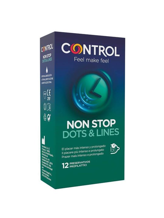 Control - Nonstop Dots and Lines Condoms 12 Units